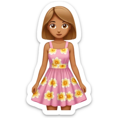 Summer girl sticker