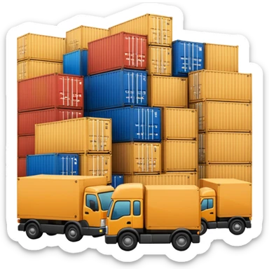 AI international logistics sticker