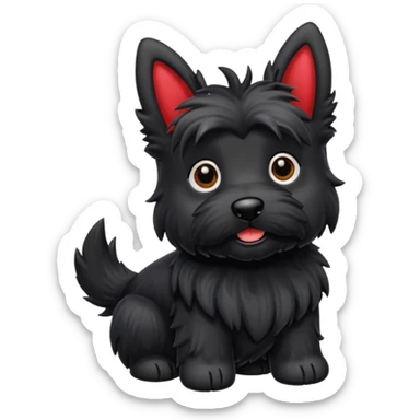 Scottie dog emoji sticker