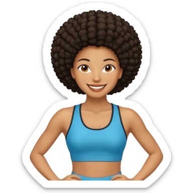 persona afroamericana casada de correr sticker