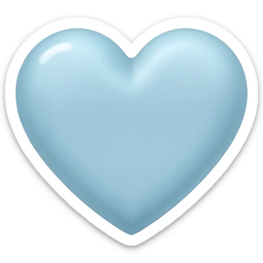 heart pastel blue sticker