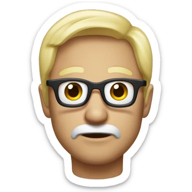 Que sea una cara normal pero como de disgusto algo así sticker