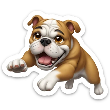 Bomb dive bull dog sticker