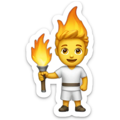 torch bearer sticker