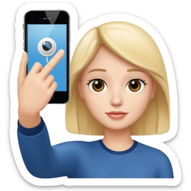 la main qui fais un selfie  sticker