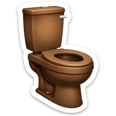toilet with poop in it sticker