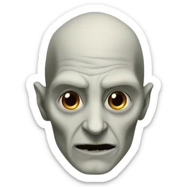 Voldemort with nose sticker