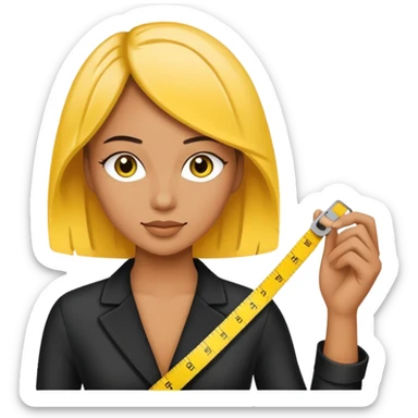 Measurement tape for fashion designer  sticker