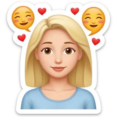 A woman happy dreaming in her sleep about what her soulmate looks like sticker