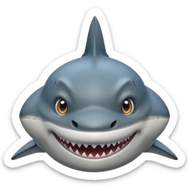 BULL SHARK FACE sticker