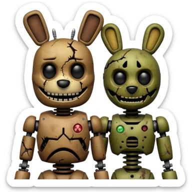 Freddy and springtrap sticker