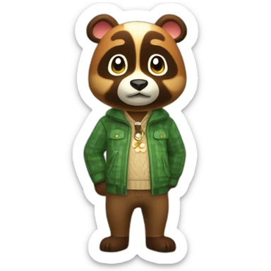 Animal crossing tom nook sticker