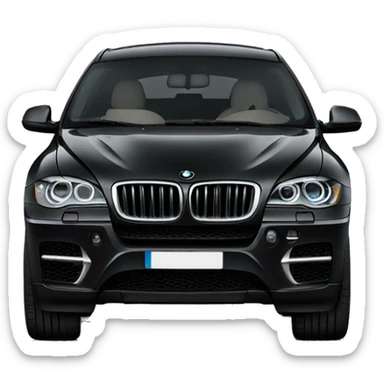 Black BMW X6 sticker