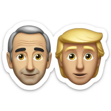 Donald trump and eric zemmour sticker