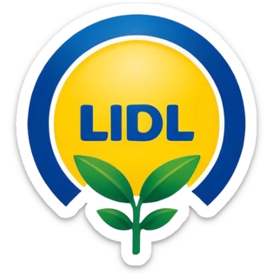 Stwórz emocje logo Lidl sticker