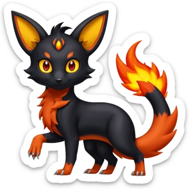 
Umbreon-Torracat-
Salandit-Fennekin-Fakémon-Digimon-fusion (full body) sticker