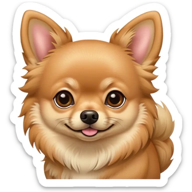 fawn pomeranian mix chihuahua sticker