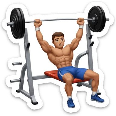 mach mir eine benchpress aus dem gym sticker