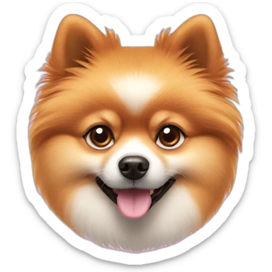 Dog Pomeranian spitz sticker