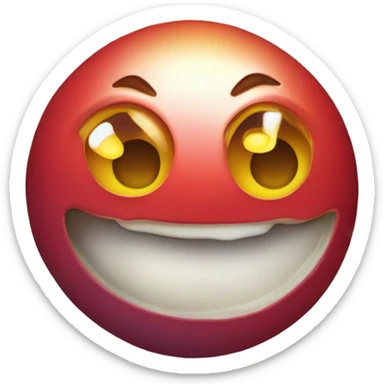 Person as a chewy jawbreaker with eyes sticker