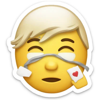 Get well soon emoji sticker