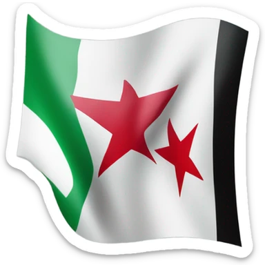 Independent Syria flag sticker