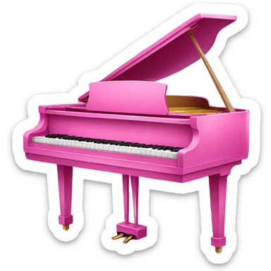 Pink Piano sticker