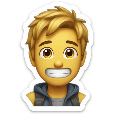 Mischievous giggle  sticker