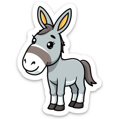 Donkey sticker
