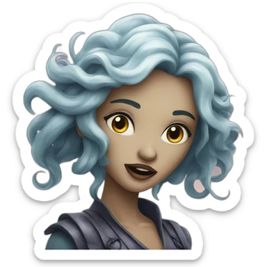 siren evil mythical creature sticker