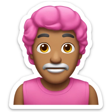 megafono en color rosa  sticker