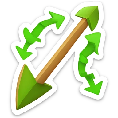  arrow going up sticker