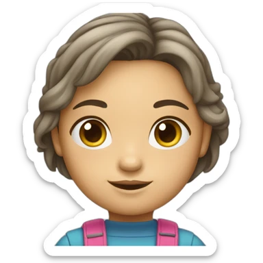 Petite fille qui fait de la.GR sticker