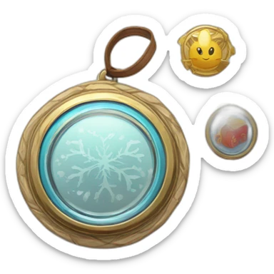 badge, medal, book, paper, scroll, new year, snowflake, pokemon, picture sticker