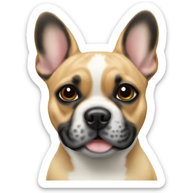 Beige french bulldog and blue heeler  sticker