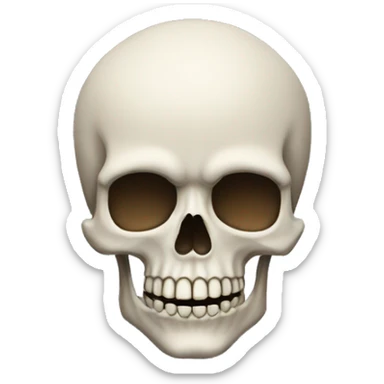 emoji with skull sticker