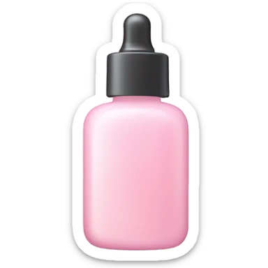 Pale pink serum bottle sticker
