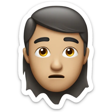 someone giving side eye sticker