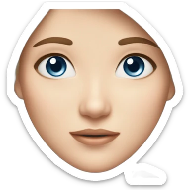 beautiful-girl,blue-eyes,beautiful-girl-with-short-hair,white-skin,-makeup,brown-hair sticker