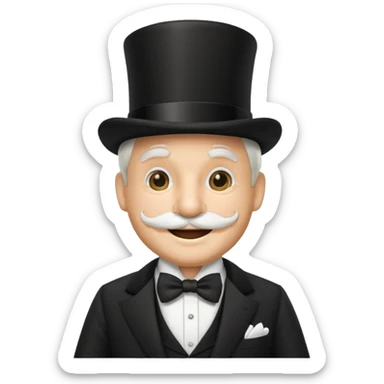 monopoly mascot sticker