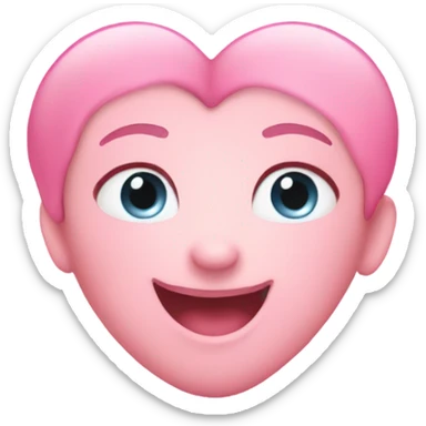 Baby pink heart emoji sticker