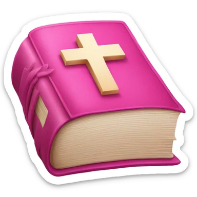 Pink bible   sticker