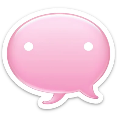 Light pink text messages sticker