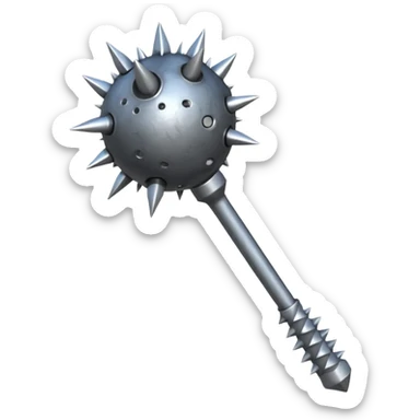 metal mace sticker