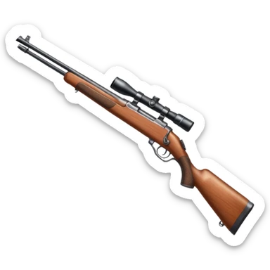 hunting rifle sticker