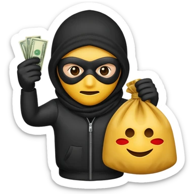 robber emoji sticker