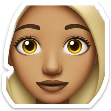 Girl with lashes  sticker