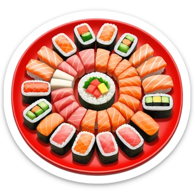 Sushi plate  sticker