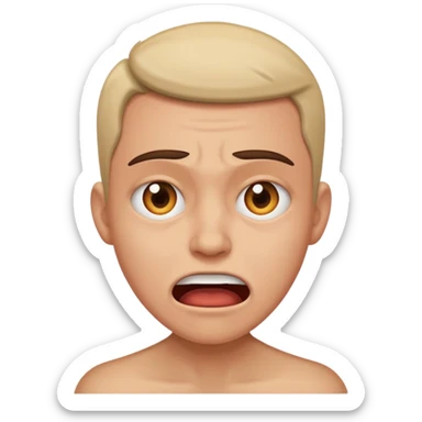 Fear, sadness, anger, joy sticker