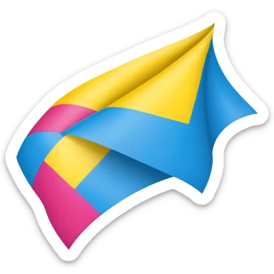 Pansexual small flag sticker